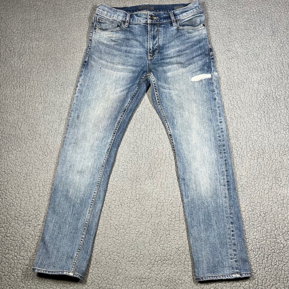 John Varvatos JV 702 Slim Fit Jeans Mens 31 Medium Wash Blue Denim JV702 BZMB